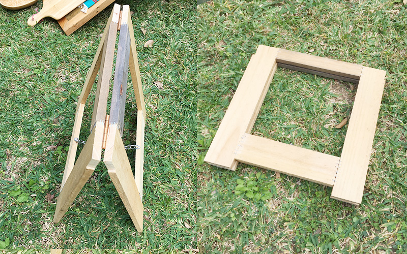 手作り DIY キャンプテーブル 脚